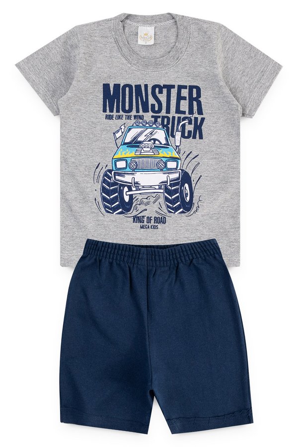 conjunto infantil masculino mescla mega kids