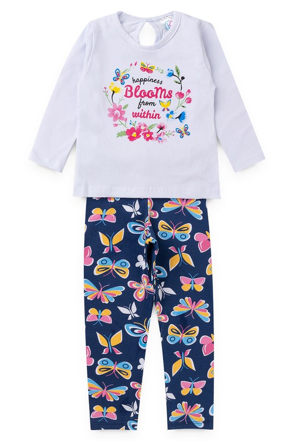 conjunto infantil feminino florescer branco