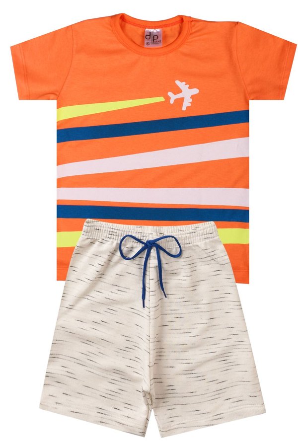 conjunto aviao laranja